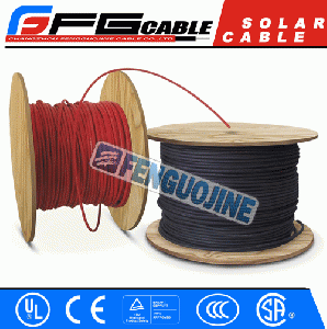 TUV&UL PV1-F Double Core Solar Cable For Photovoltaic Solar Panel